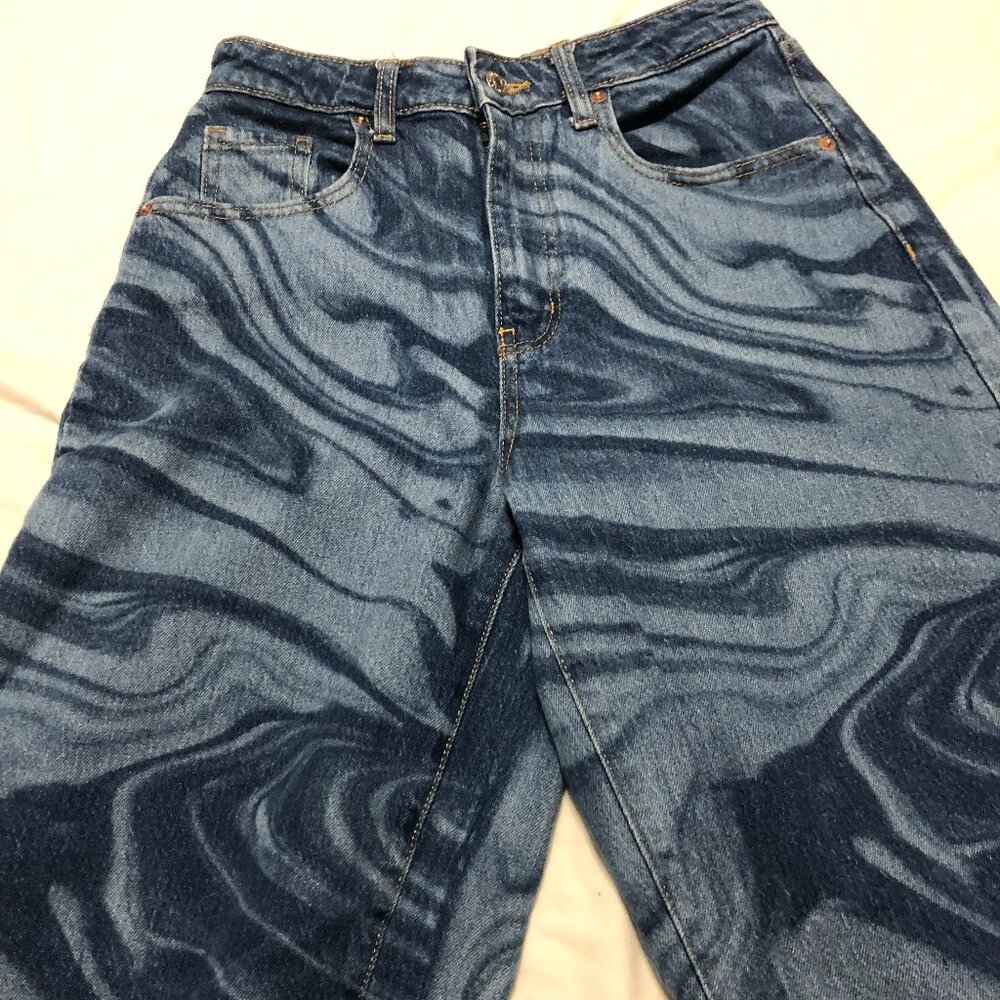 Wild Fable Denim Swirl Pattern Jeans SIZE 25R